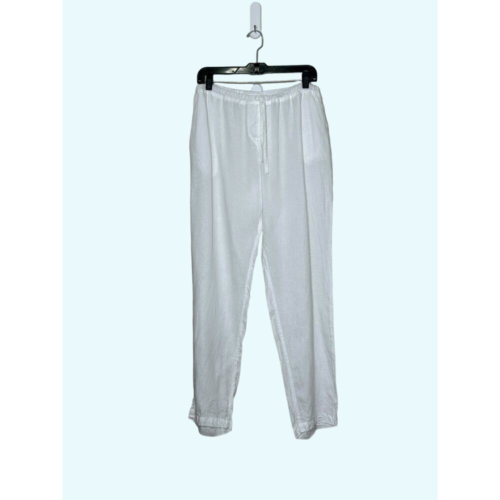 Gorsuch white linen pull on pants size XL